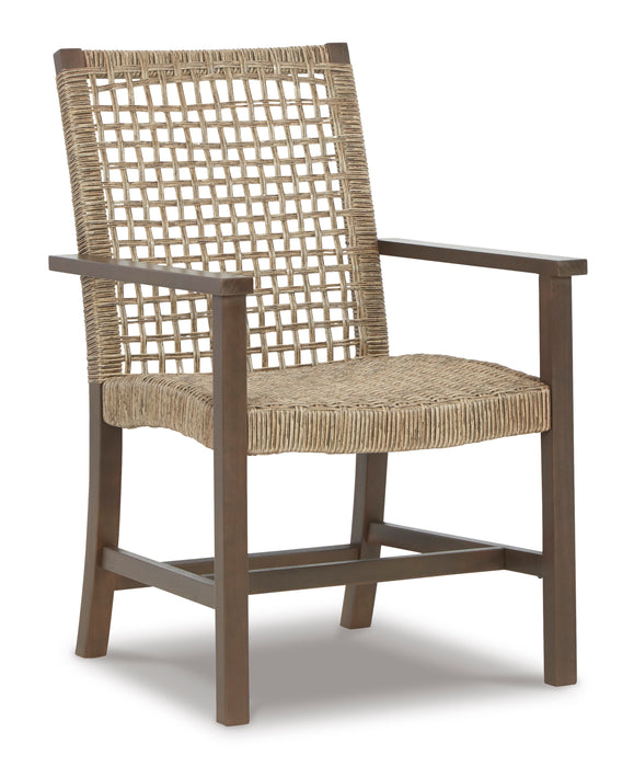 Germalia Outdoor Dining Arm Chair (Set of 2)