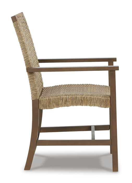 Germalia Outdoor Dining Arm Chair (Set of 2)