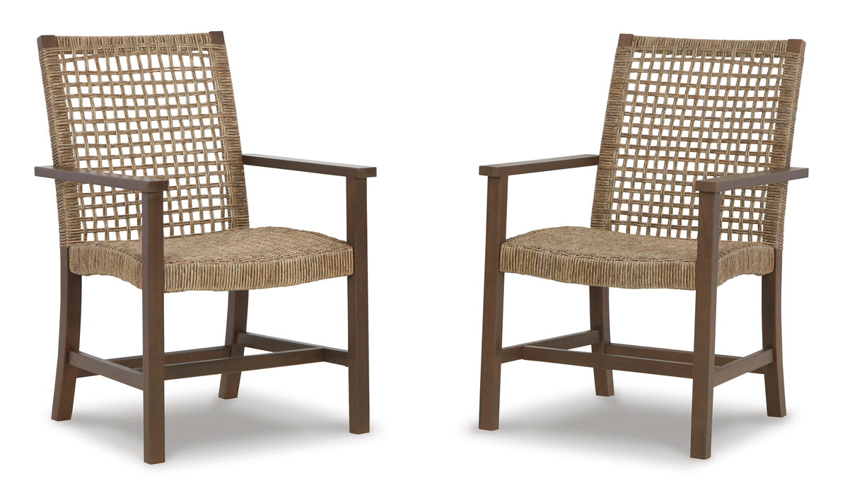 Germalia Outdoor Dining Arm Chair (Set of 2)