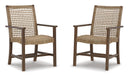 Germalia Outdoor Dining Arm Chair (Set of 2)