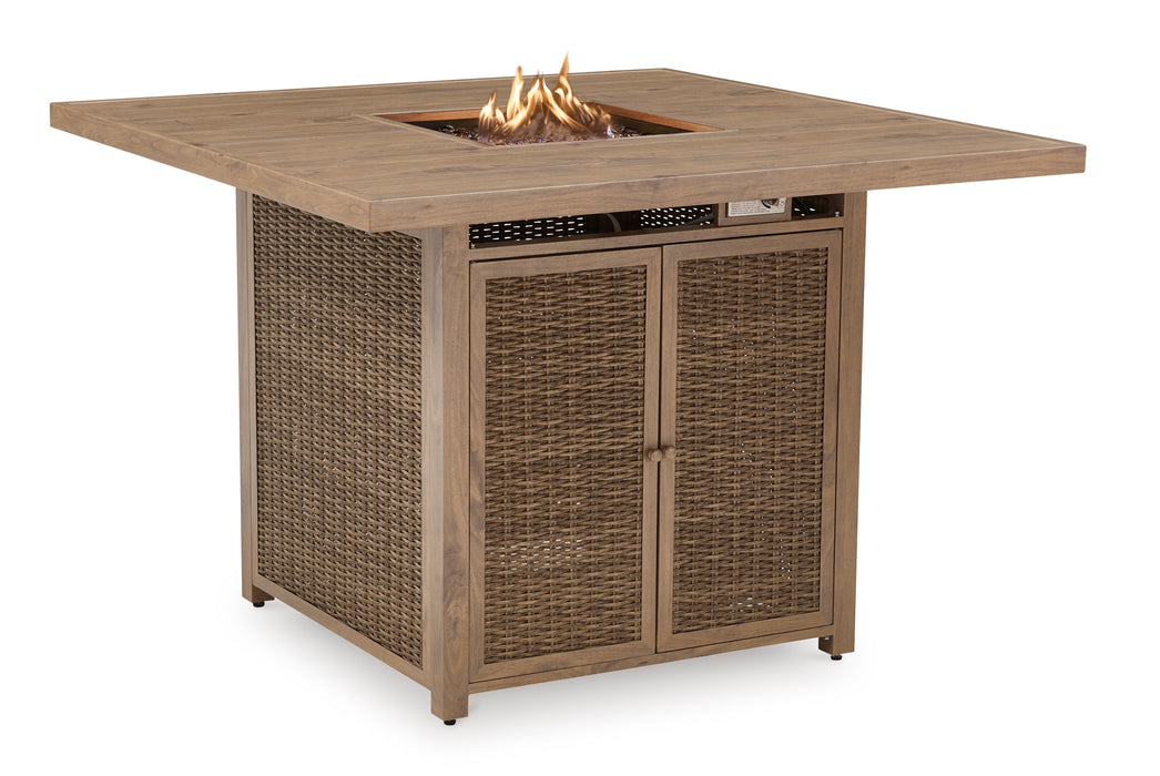 Walton Bridge Outdoor Bar Table with Fire Pit