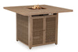 Walton Bridge Outdoor Bar Table with Fire Pit
