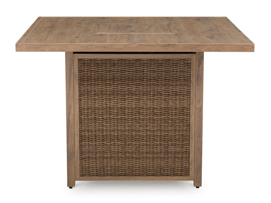Walton Bridge Outdoor Bar Table with Fire Pit