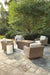 Beachcroft 5-Piece Outdoor Fire Pit Table with 4 Chairs