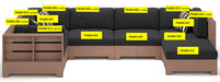 Citrine Park Ottoman Cushion - image 1