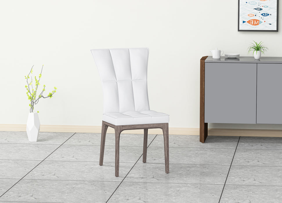 Modern Tufted Side Chair w/ Solid Wood Frame - 2 per box