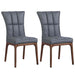 Modern Tufted Side Chair w/ Solid Wood Frame - 2 per box PEGGY-SC-WAL