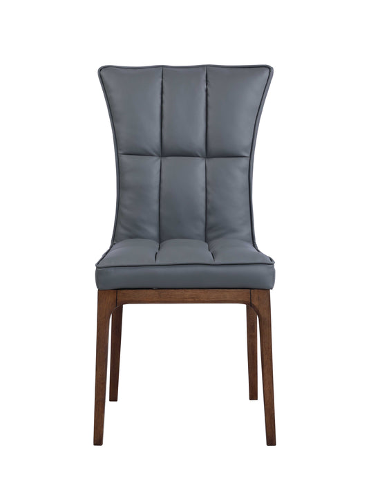 Modern Tufted Side Chair w/ Solid Wood Frame - 2 per box PEGGY-SC-WAL