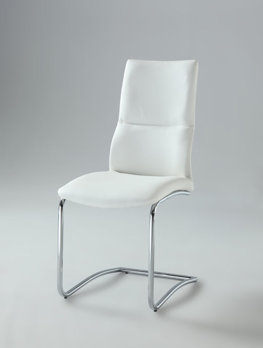 Cantilever Curved-Back Side Chair - 2 per box PIPER-SC-WHT