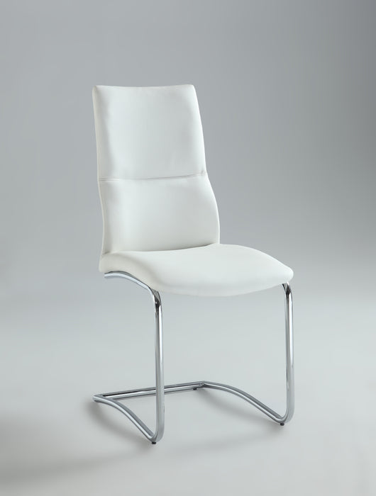 Cantilever Curved-Back Side Chair - 2 per box PIPER-SC-WHT