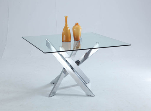 Contemporary Square Glass Dining Table PIXIE-DT