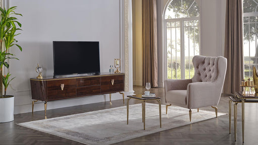 Plaza TV Stand - Plaza Walnut Plaza Teks