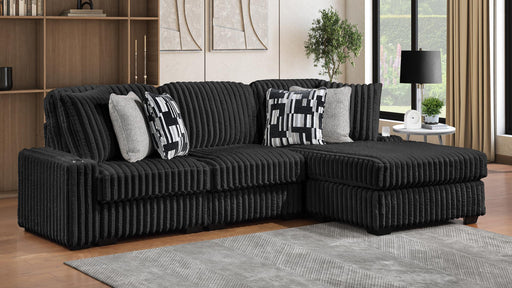 Puffy Sectional – PUFFY SECTIONAL IN BLACK by Galaxy Home Furnishings