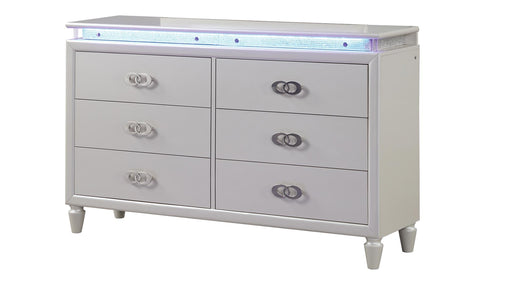 Perla Dresser – Perla/Passion Dresser Milky White by Galaxy Home Furnishings