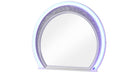 Perla Mirror – Perla Mirror Milky White by Galaxy Home Furnishings