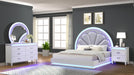 Perla Bedroom Set – Perla Queen 4 Pc Bedroom Set in Milky White by Galaxy Home Furnishings