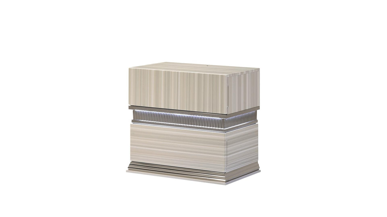 Leonor Nightstand – LEONOR NIGHTSTAND W/LED by Galaxy Home Furnishings
