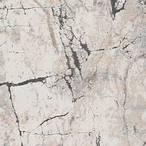 Wyscott 7'10" x 10'3" Rug - Black/Gray;Brown/Beige