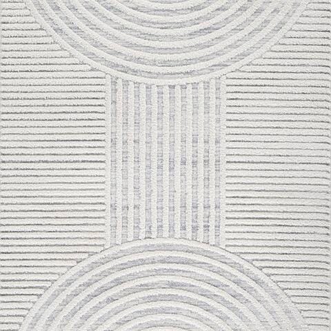 Lambworth 7'10" x 10' Rug - White;Black/Gray