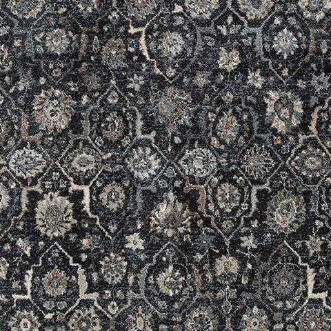 Hilcott 7'10" x 10'6" Rug - Black/Gray;Blue;Brown/Beige