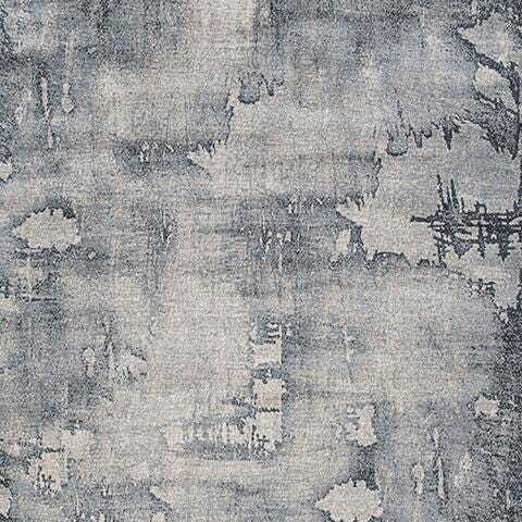 Langrich 7'10" x 10'6" Rug - White;Black/Gray;Blue