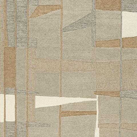 Abbotton 5' x 7' Rug - Black/Gray;Brown/Beige