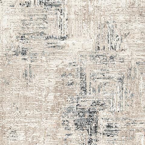 Gentor 8' x 10' Rug - White;Black/Gray;Blue;Brown/Beige