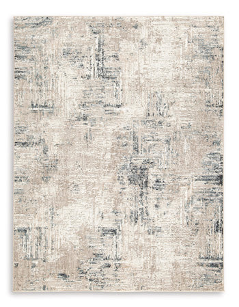 Gentor 8' x 10' Rug - White;Black/Gray;Blue;Brown/Beige