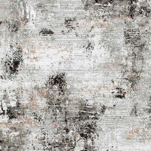 Langwell 8' x 10' Rug - Black/Gray;Brown/Beige