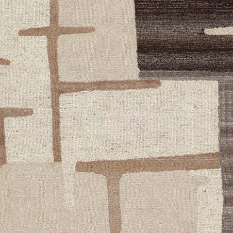 Kencher 8' x 10' Rug - Black/Gray;Brown/Beige