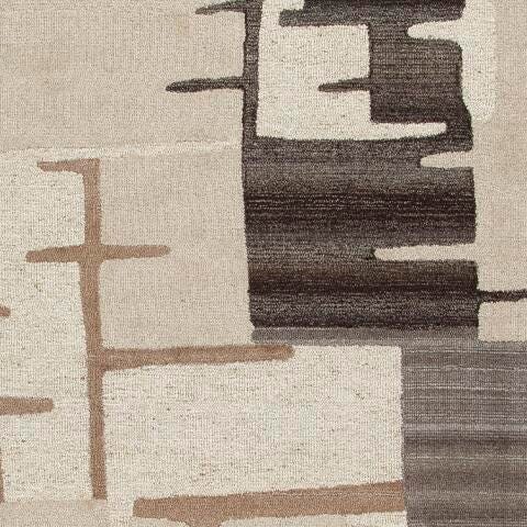 Kencher 8' x 10' Rug - Black/Gray;Brown/Beige