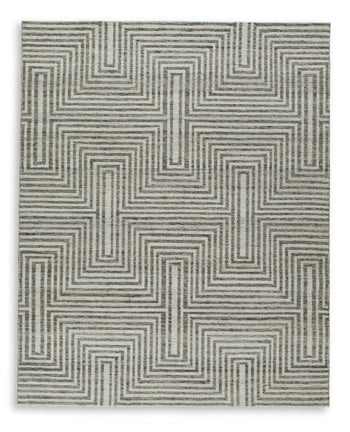 Jossen 5' x 7' Rug - Black/Gray;Brown/Beige