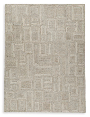 Brickburgh 8' x 10' Rug - Black/Gray;Brown/Beige
