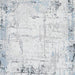 Emertonly 8' x 10' Washable Rug - White;Black/Gray;Blue