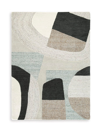 Edrickhill 8' x 10' Rug - Black/Gray;Brown/Beige