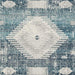 Daddridge 8' x 10' Rug - White;Black/Gray;Blue