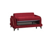 Ottomanson Ruby Collection Upholstered Convertible Loveseat with Storage