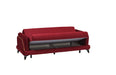 Ottomanson Ruby Collection Upholstered Convertible Sofabed with Storage