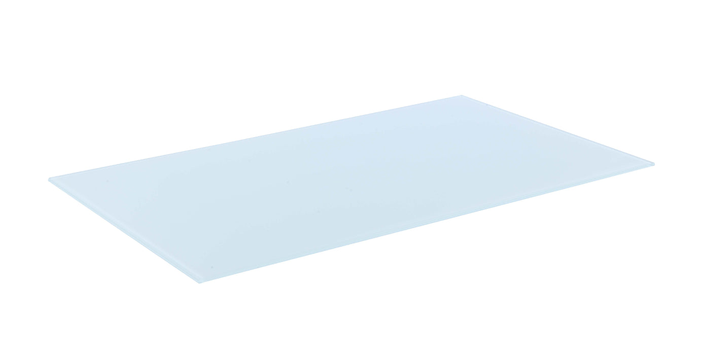 30"x 48" 1/2"-Thick Glass- Flat Polished Edge - w/ Safety Corners RC304812FEL-WHT