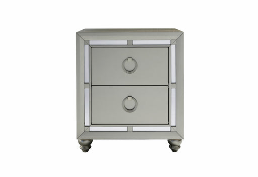 Riley Nightstand - Silver