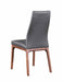 Modern Contour Back Upholstered Side Chair w/ Solid Wood Base - 2 per box ROSARIO-SC-WAL