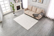Lily Luxury Chinchilla Faux Fur Abstract Gilded Rectangular Area Rug