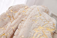 Cassilda Luxury Chinchilla Faux Fur Gilded Throw Blanket (60 x 80)