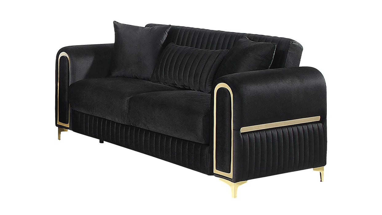 Ruby Loveseat – Ruby Loveseat Black by Galaxy Home Furnishings