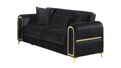Ruby Loveseat – Ruby Loveseat Black by Galaxy Home Furnishings