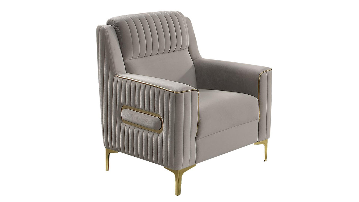 Ruby Accent Chair – Ruby Chair Taupe by Galaxy Home Furnishings