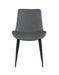 Contemporary Curved Side Chair w/ Steel Legs - 4 per box MARY-SC