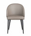Modern Curved Back Side Chair w/ Tapered Steel Legs - 2 per box KATE-SC-GRY
