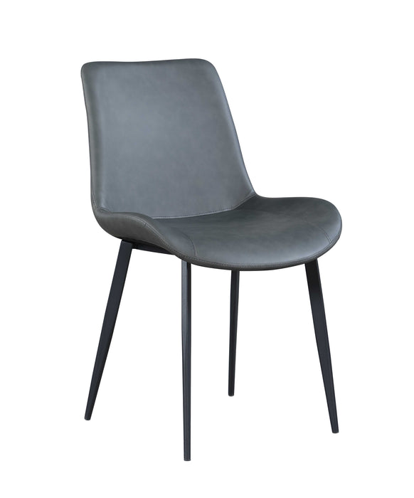 Contemporary Curved Side Chair w/ Steel Legs - 4 per box MARY-SC