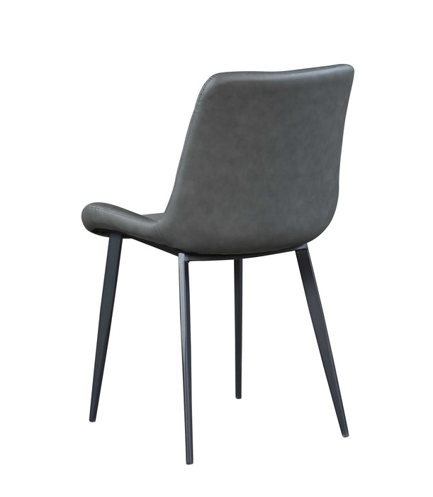 Contemporary Curved Side Chair w/ Steel Legs - 4 per box MARY-SC